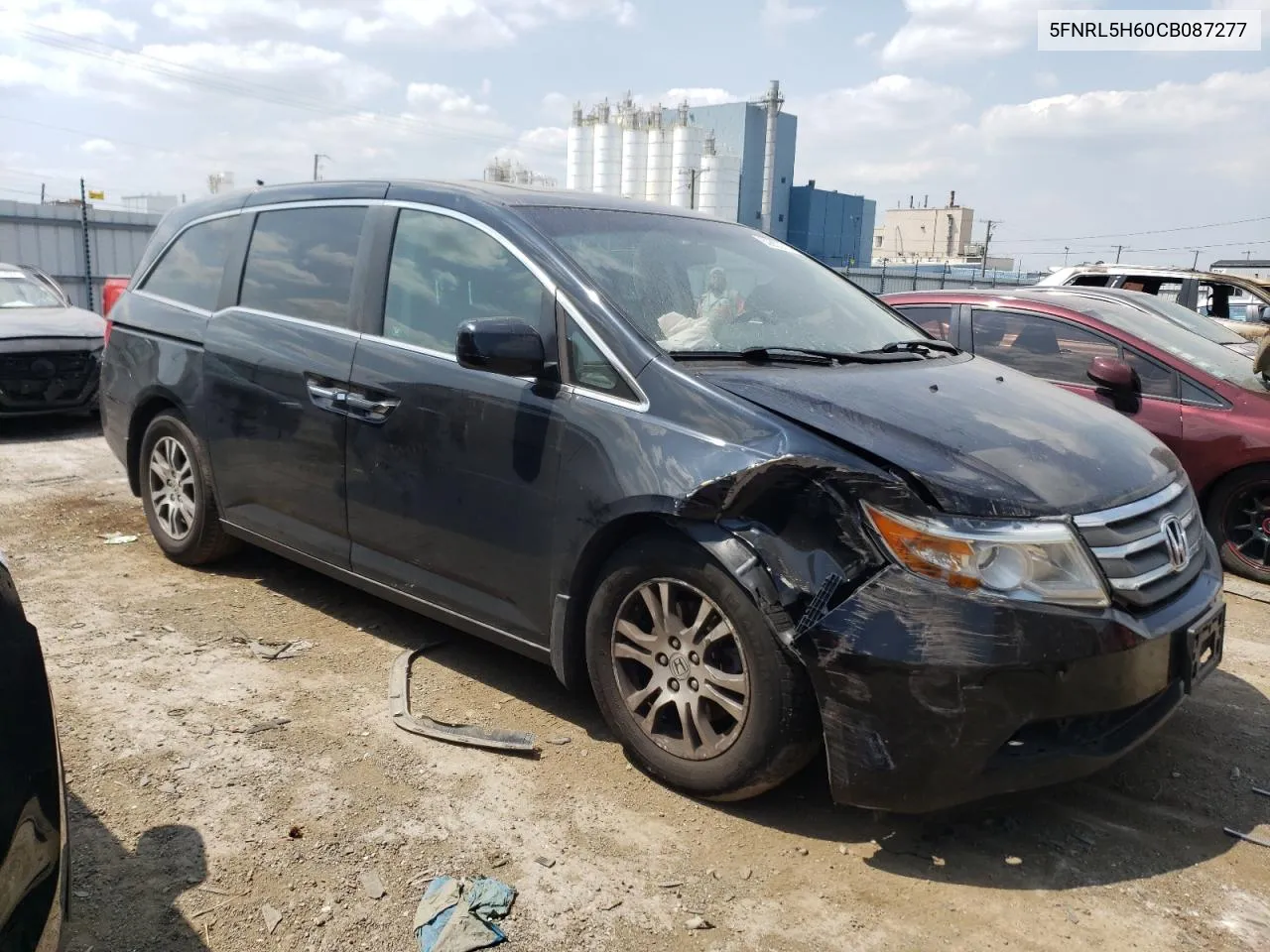 2012 Honda Odyssey Exl VIN: 5FNRL5H60CB087277 Lot: 62853714