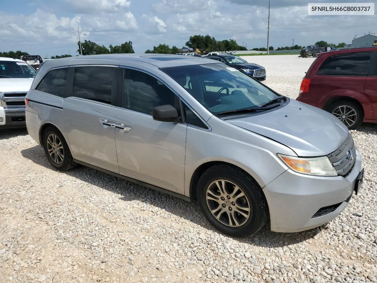 2012 Honda Odyssey Exl VIN: 5FNRL5H66CB003737 Lot: 65223964