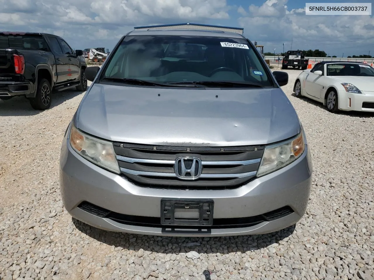 2012 Honda Odyssey Exl VIN: 5FNRL5H66CB003737 Lot: 65223964