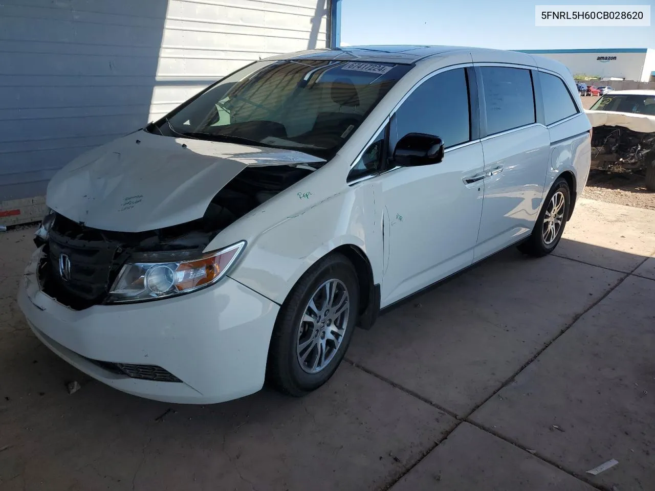 2012 Honda Odyssey Exl VIN: 5FNRL5H60CB028620 Lot: 67417224