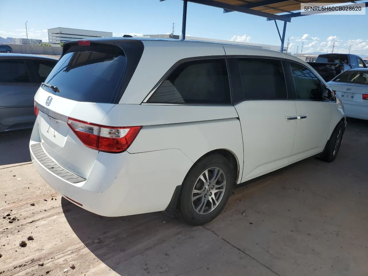 2012 Honda Odyssey Exl VIN: 5FNRL5H60CB028620 Lot: 67417224