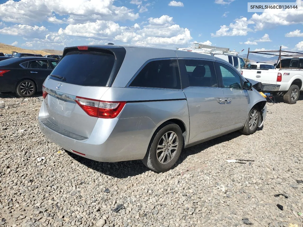 2012 Honda Odyssey Exl VIN: 5FNRL5H68CB136144 Lot: 68341714