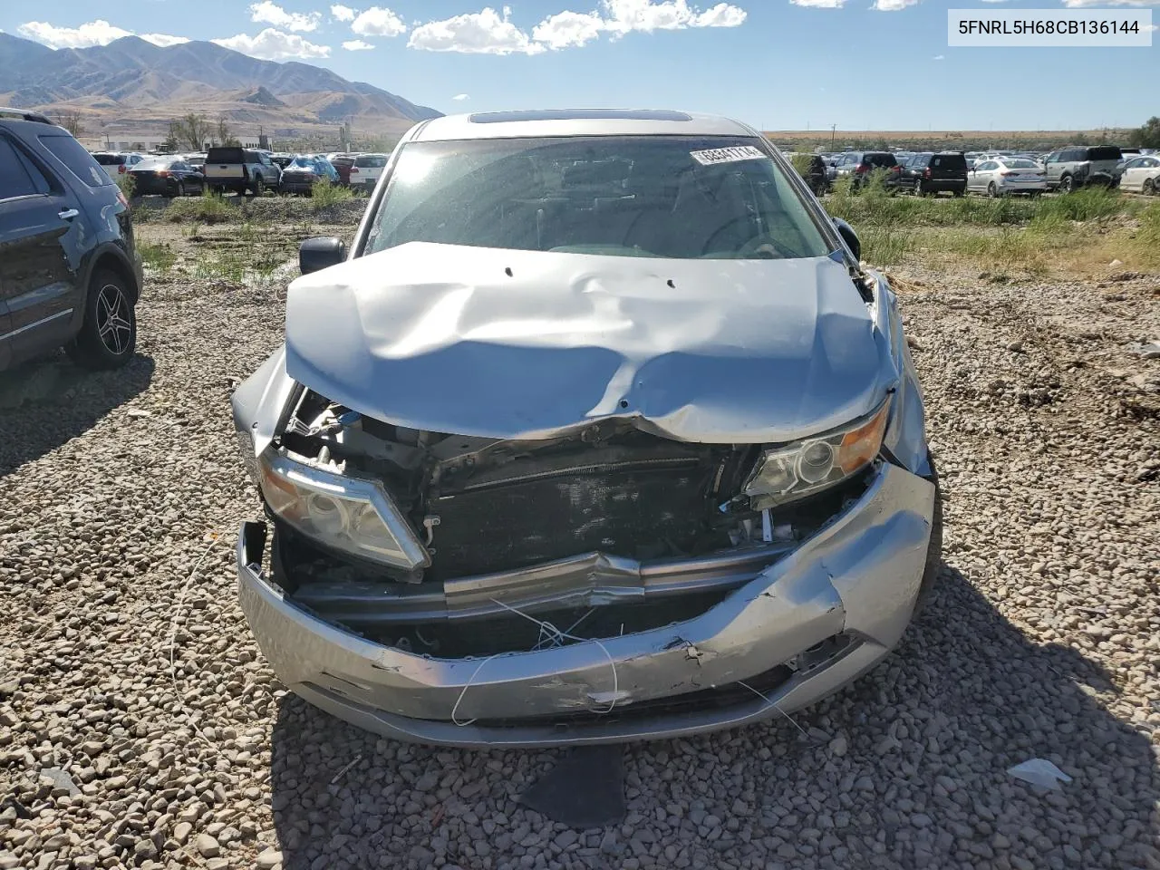 2012 Honda Odyssey Exl VIN: 5FNRL5H68CB136144 Lot: 68341714