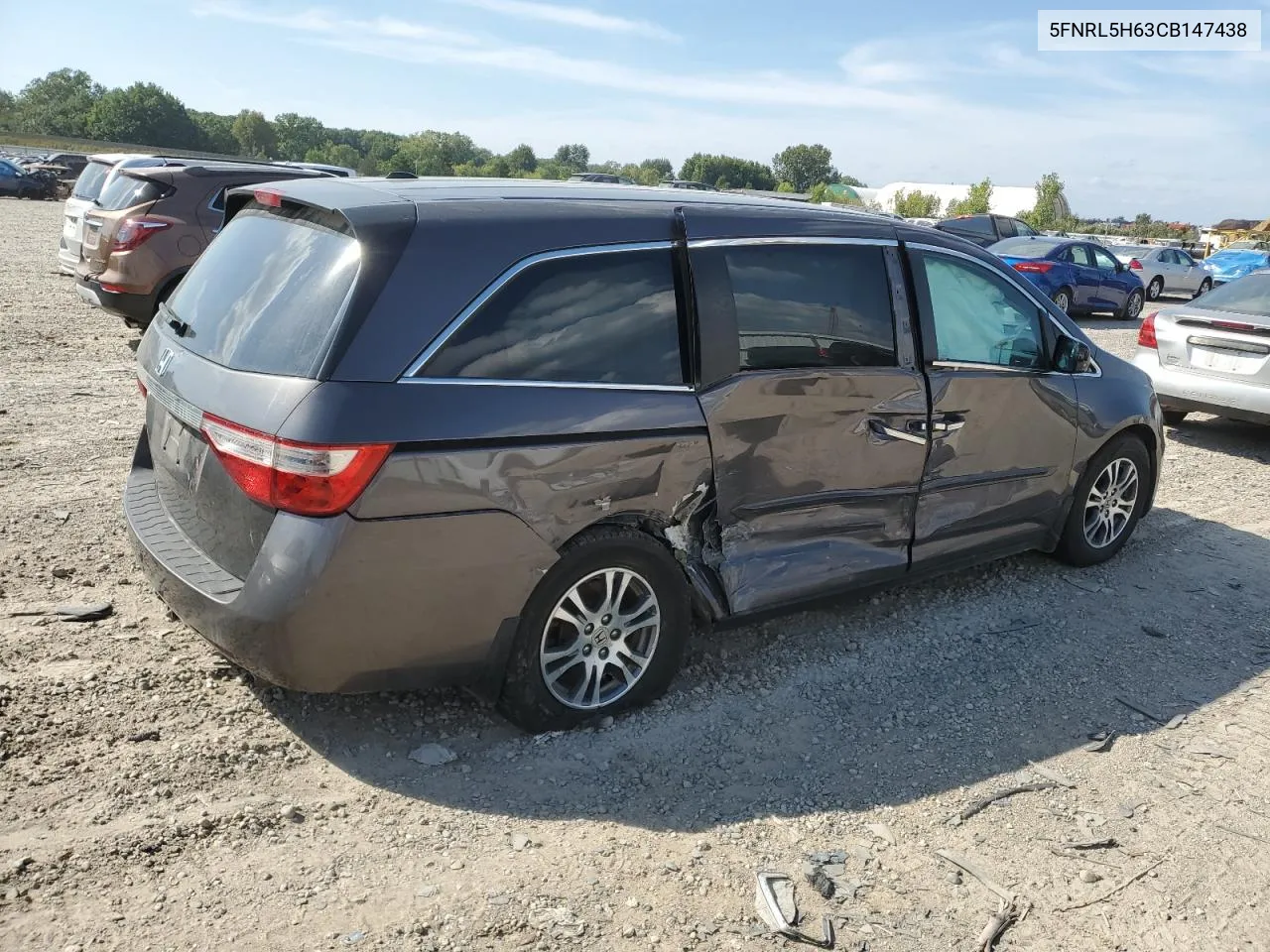 2012 Honda Odyssey Exl VIN: 5FNRL5H63CB147438 Lot: 69496394