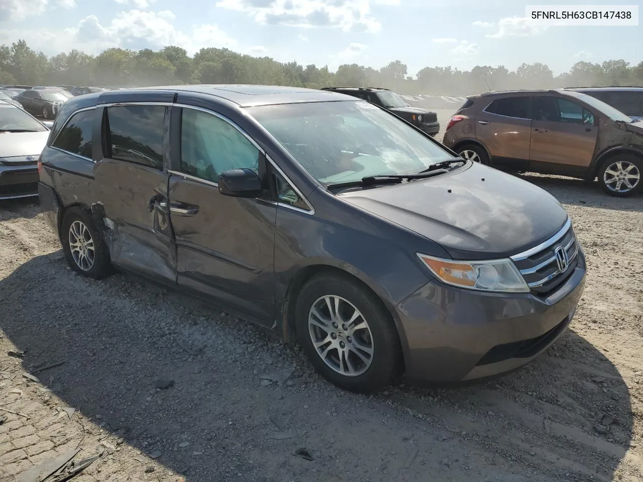 5FNRL5H63CB147438 2012 Honda Odyssey Exl