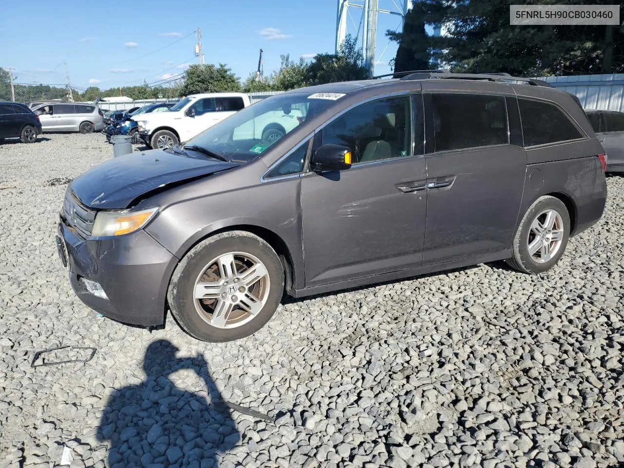 2012 Honda Odyssey Touring VIN: 5FNRL5H90CB030460 Lot: 70624414