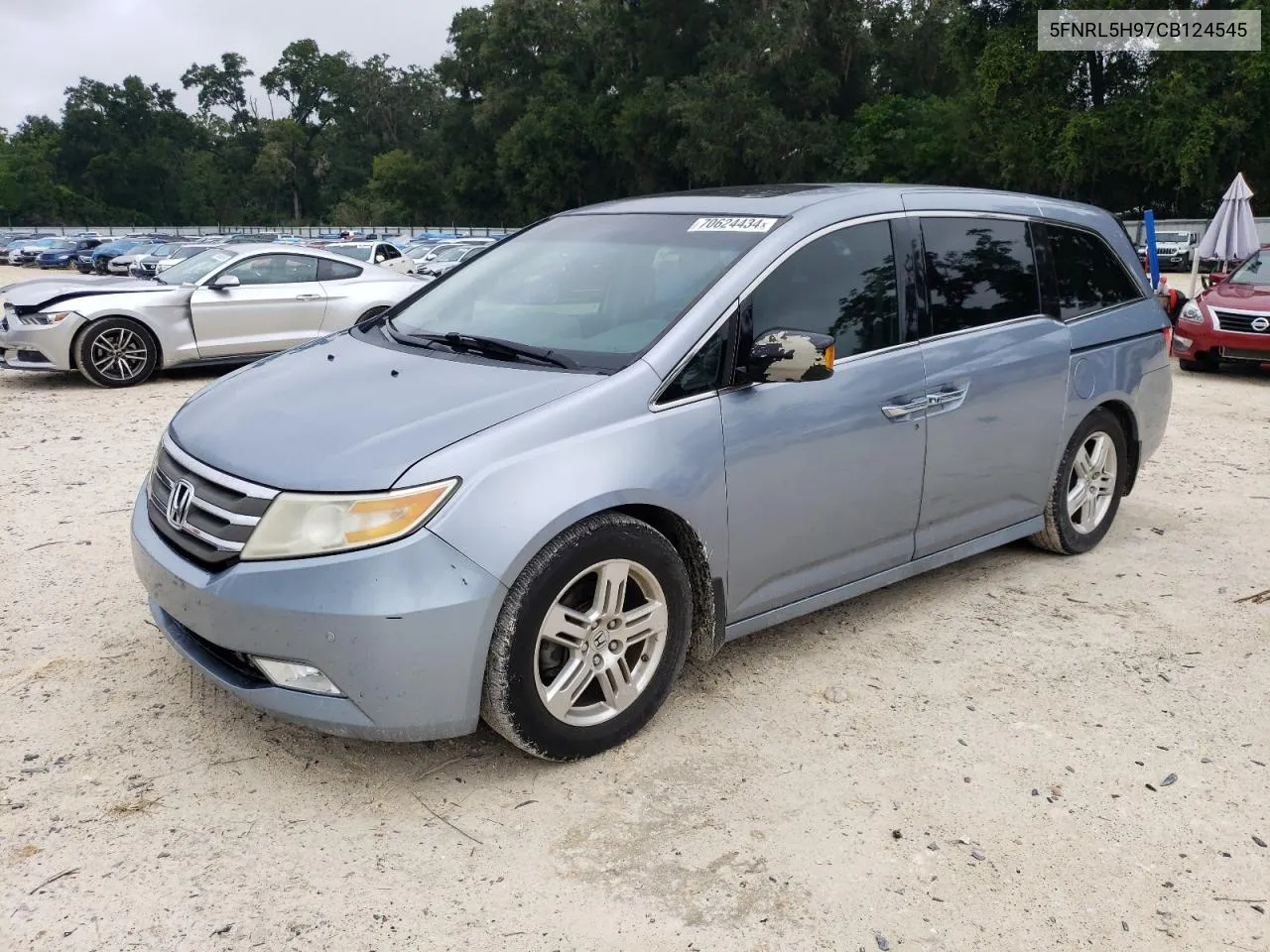 2012 Honda Odyssey Touring VIN: 5FNRL5H97CB124545 Lot: 70624434