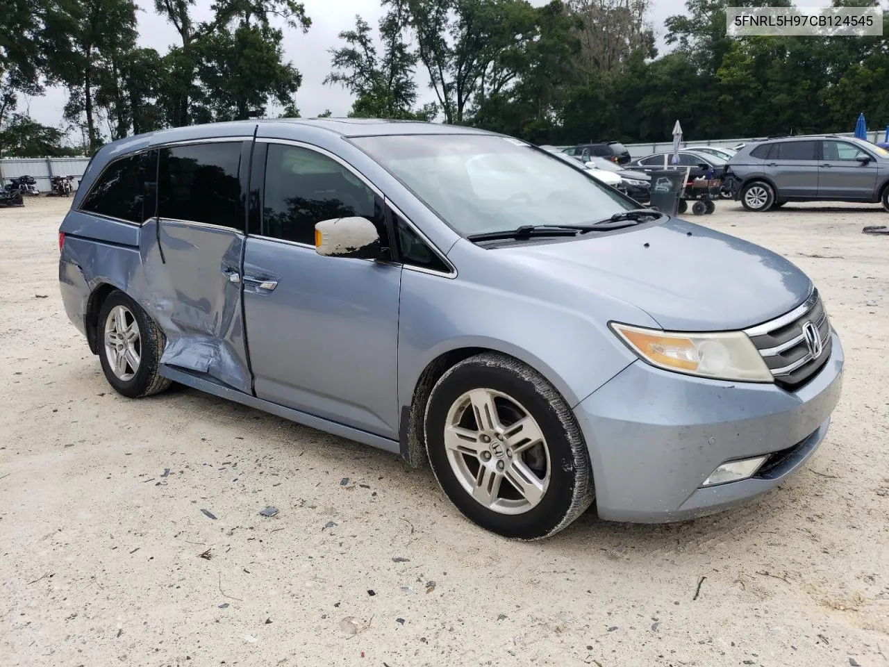 2012 Honda Odyssey Touring VIN: 5FNRL5H97CB124545 Lot: 70624434