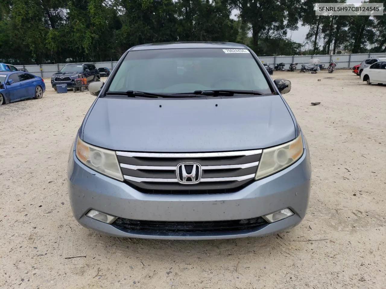 2012 Honda Odyssey Touring VIN: 5FNRL5H97CB124545 Lot: 70624434