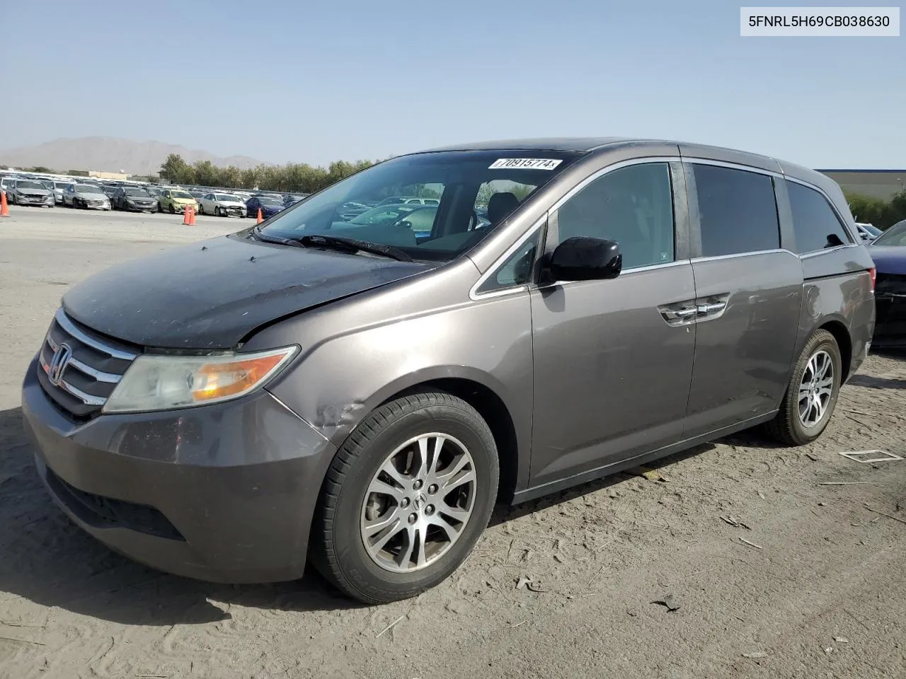 2012 Honda Odyssey Exl VIN: 5FNRL5H69CB038630 Lot: 70915774