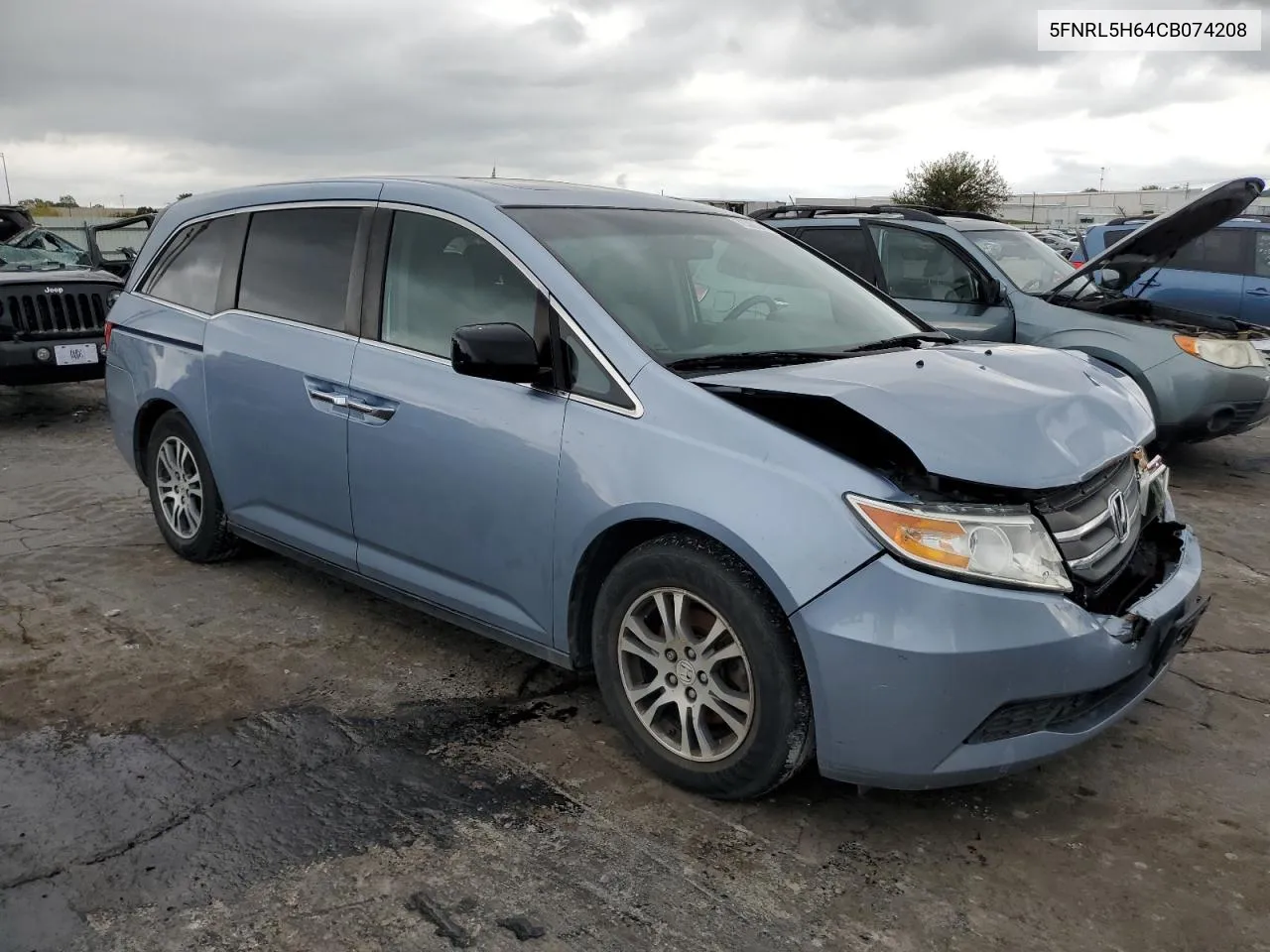 2012 Honda Odyssey Exl VIN: 5FNRL5H64CB074208 Lot: 72380644