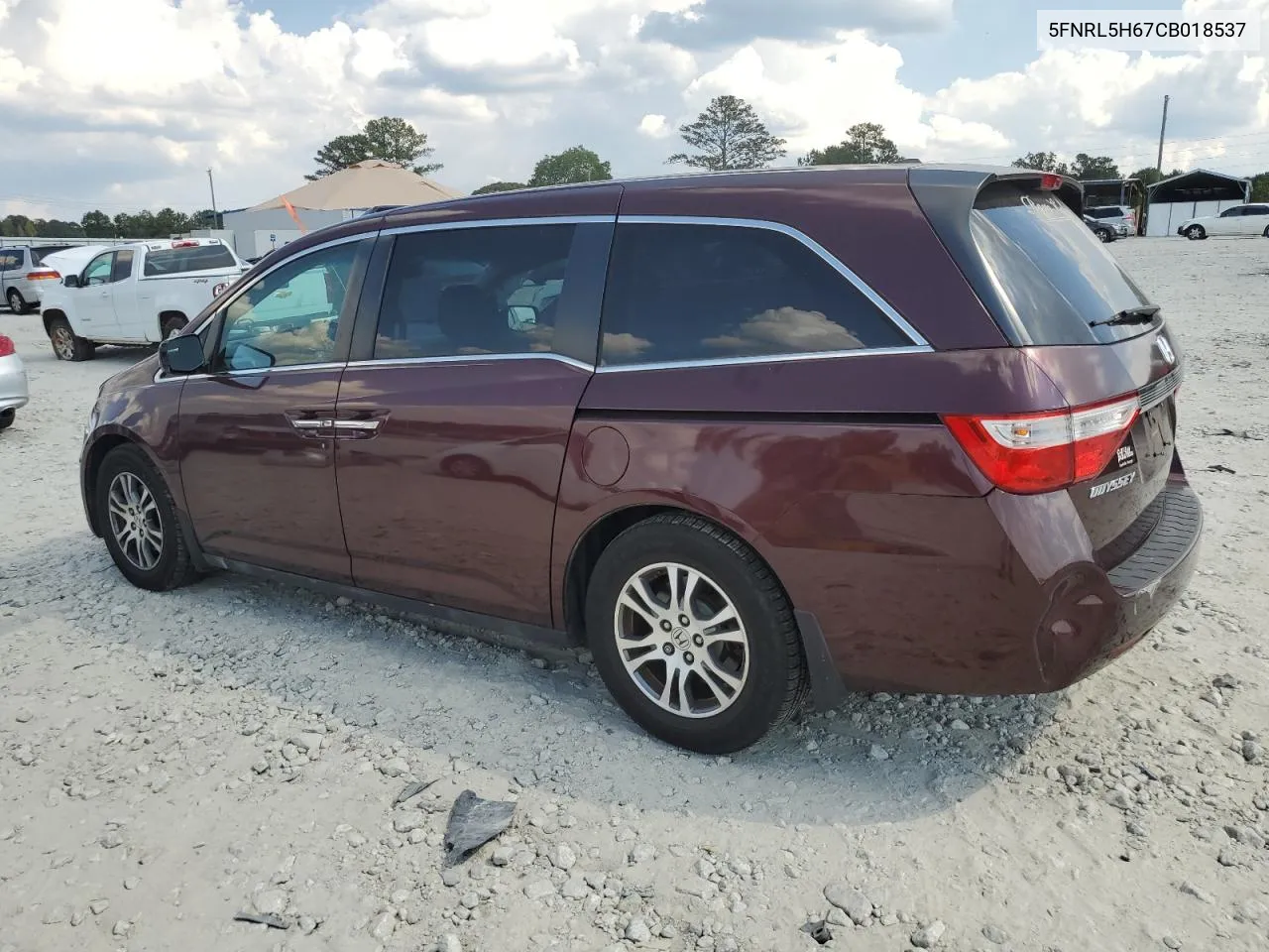 5FNRL5H67CB018537 2012 Honda Odyssey Exl