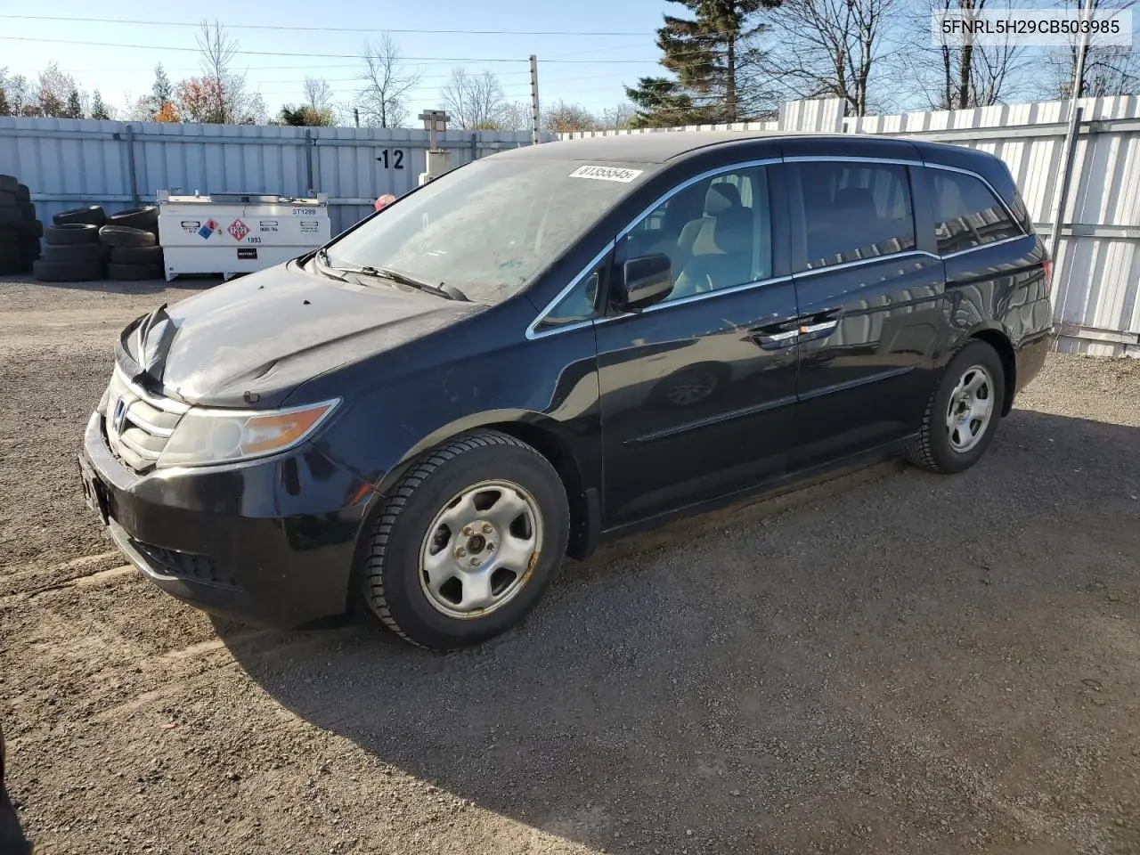 5FNRL5H29CB503985 2012 Honda Odyssey Lx