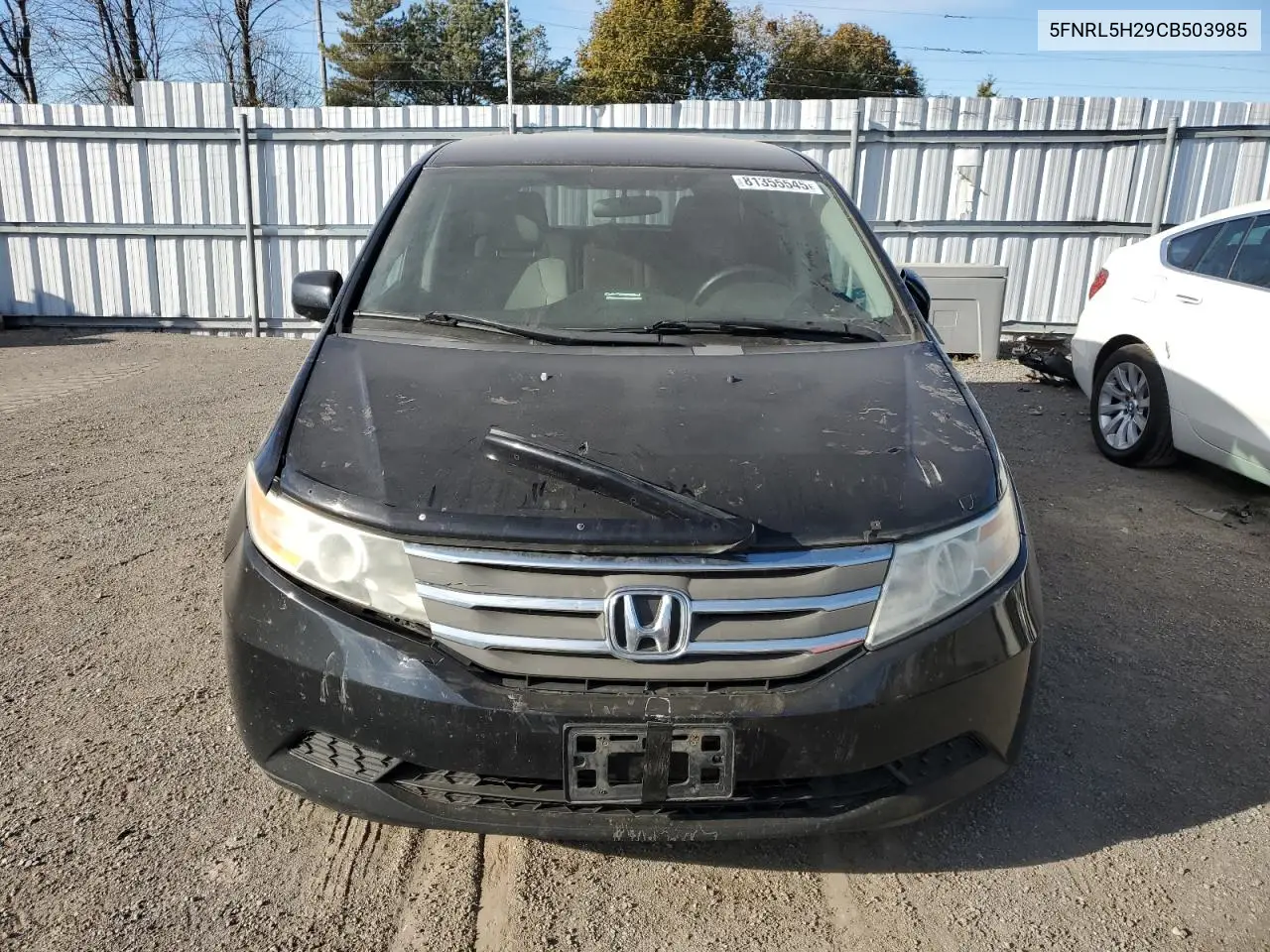 5FNRL5H29CB503985 2012 Honda Odyssey Lx