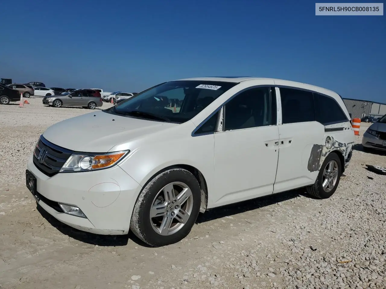5FNRL5H90CB008135 2012 Honda Odyssey Touring