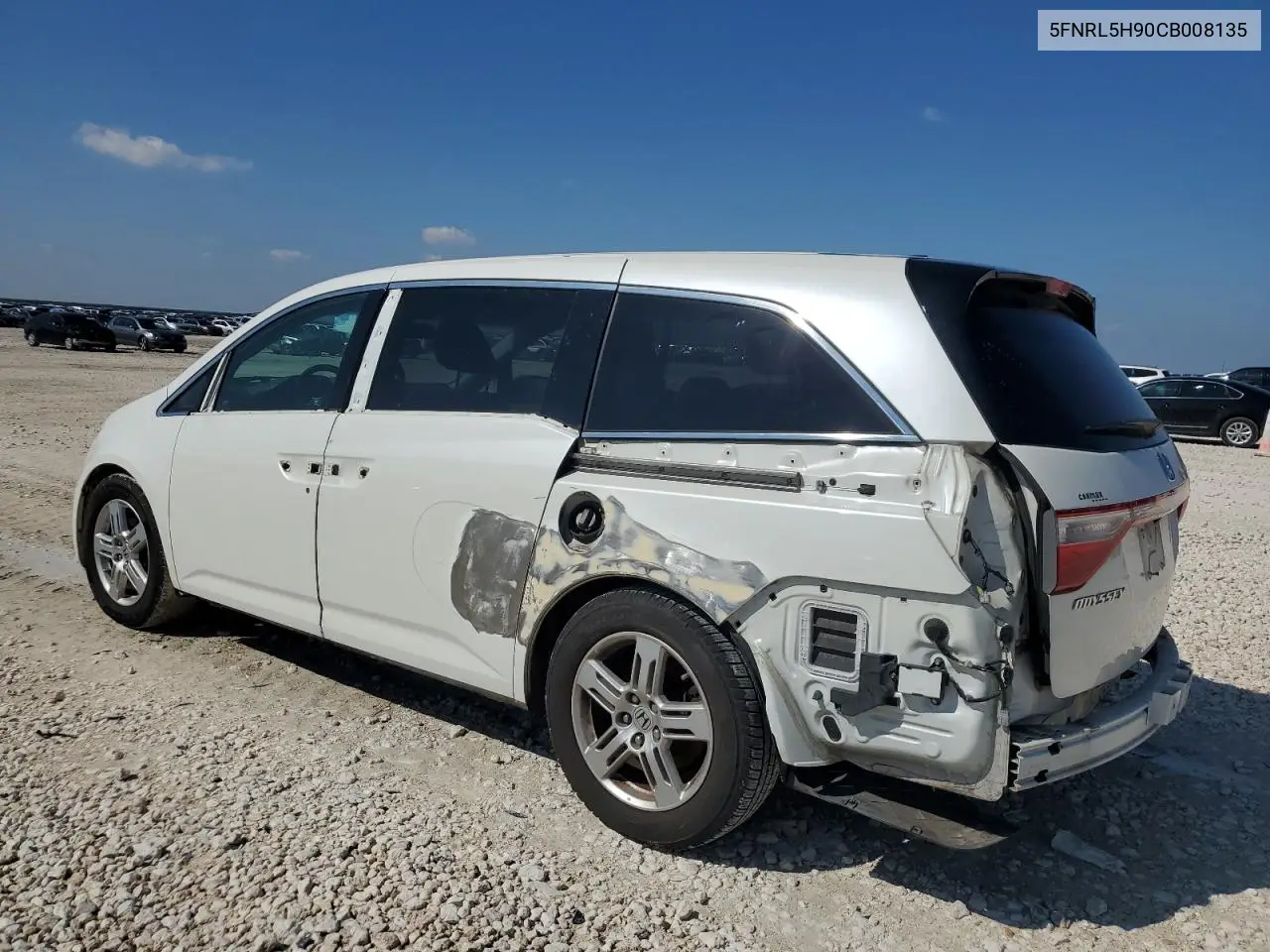 5FNRL5H90CB008135 2012 Honda Odyssey Touring