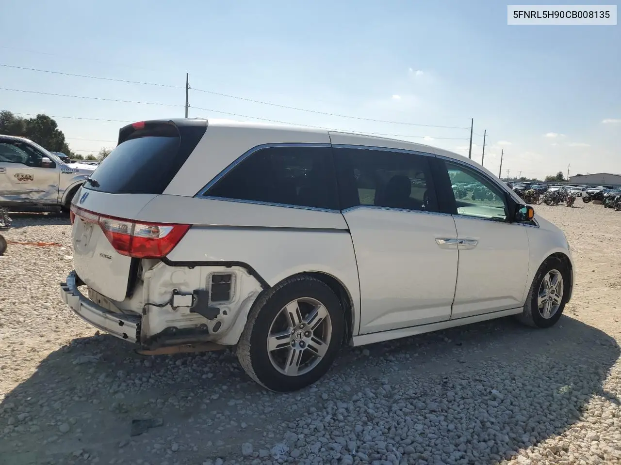 5FNRL5H90CB008135 2012 Honda Odyssey Touring