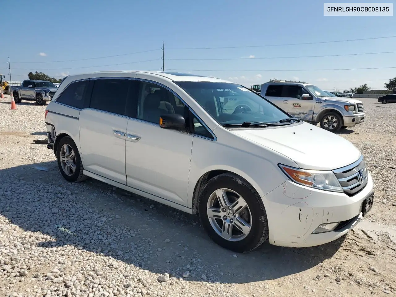 5FNRL5H90CB008135 2012 Honda Odyssey Touring