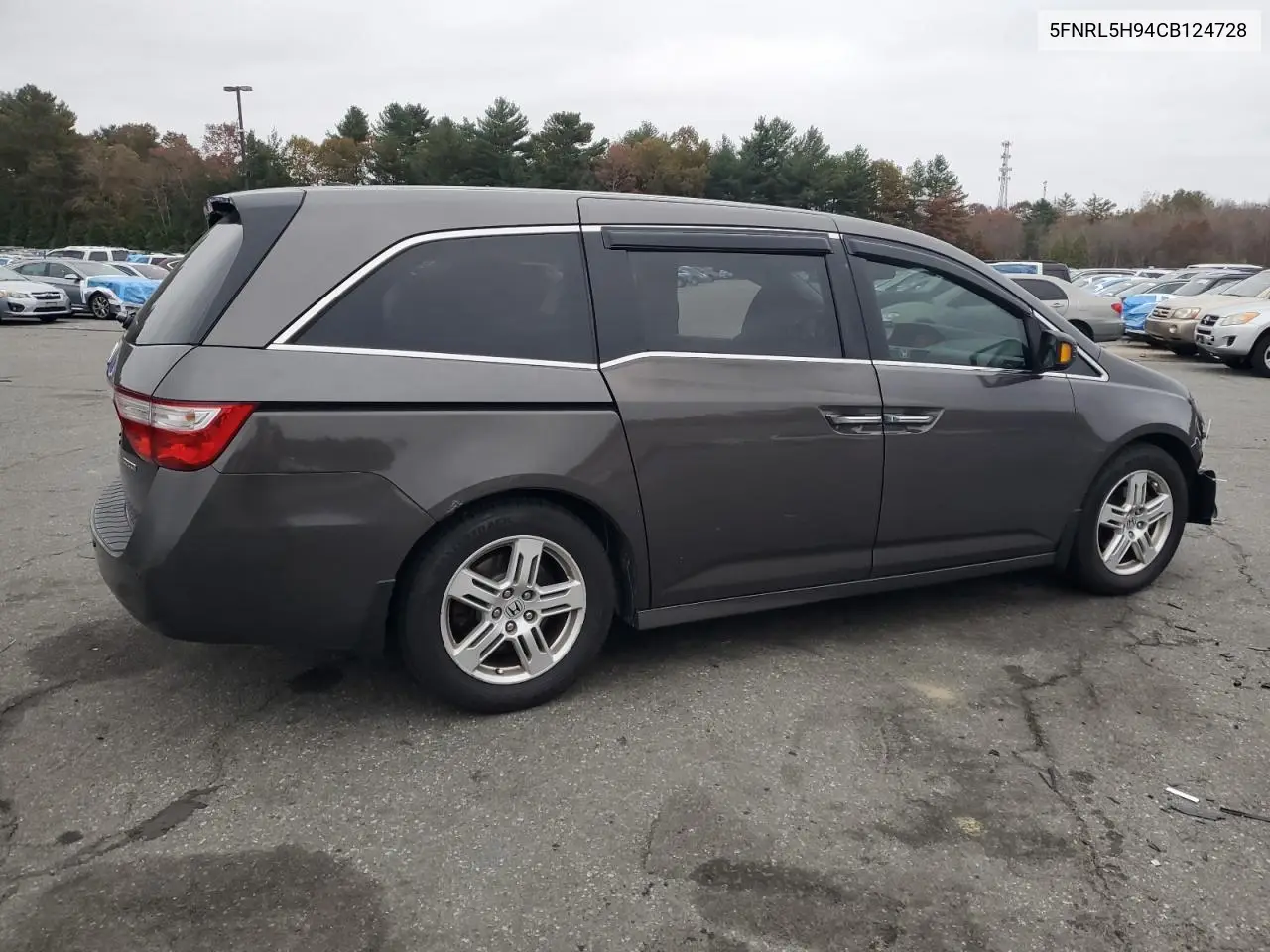 5FNRL5H94CB124728 2012 Honda Odyssey Touring