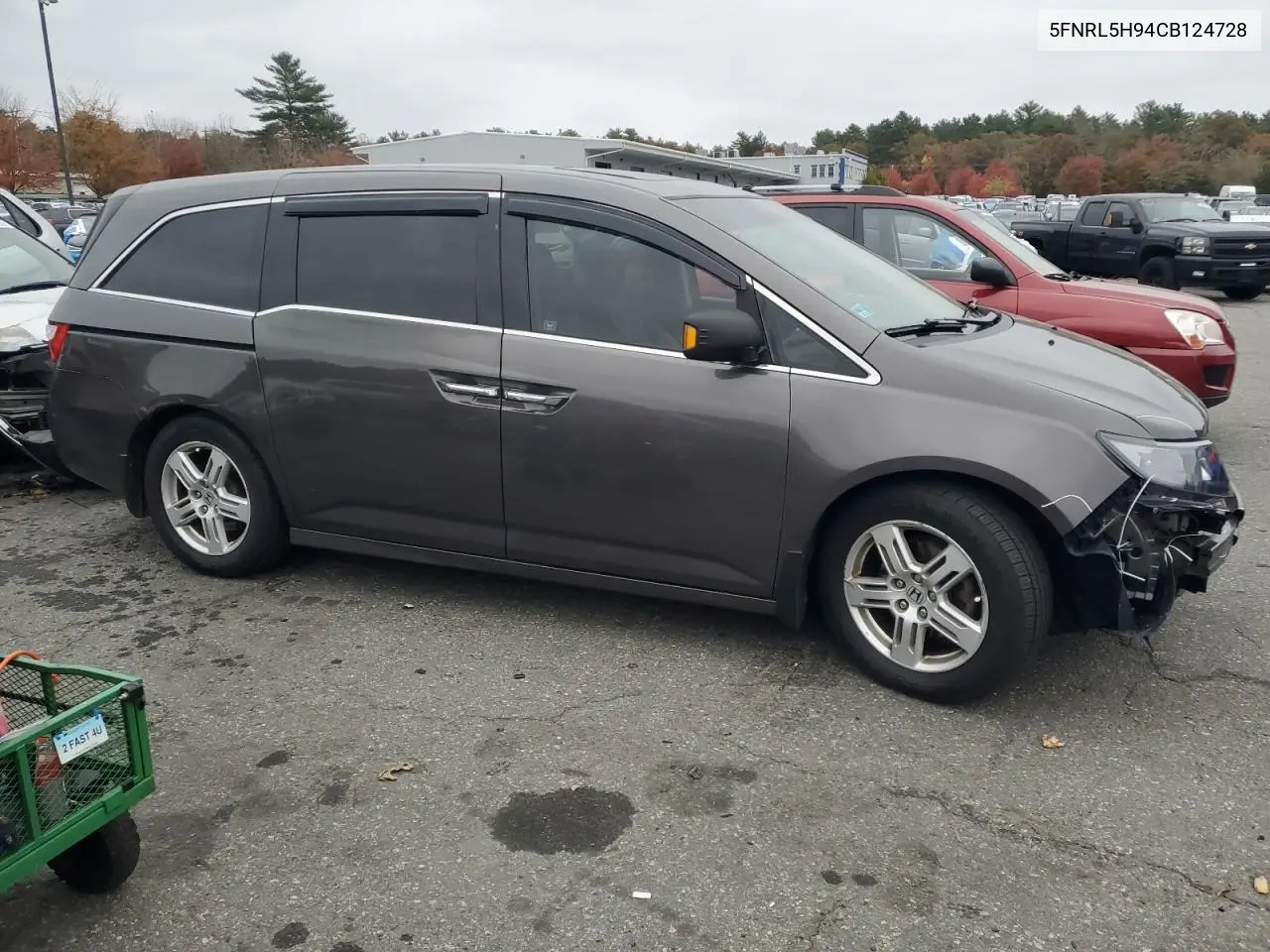5FNRL5H94CB124728 2012 Honda Odyssey Touring