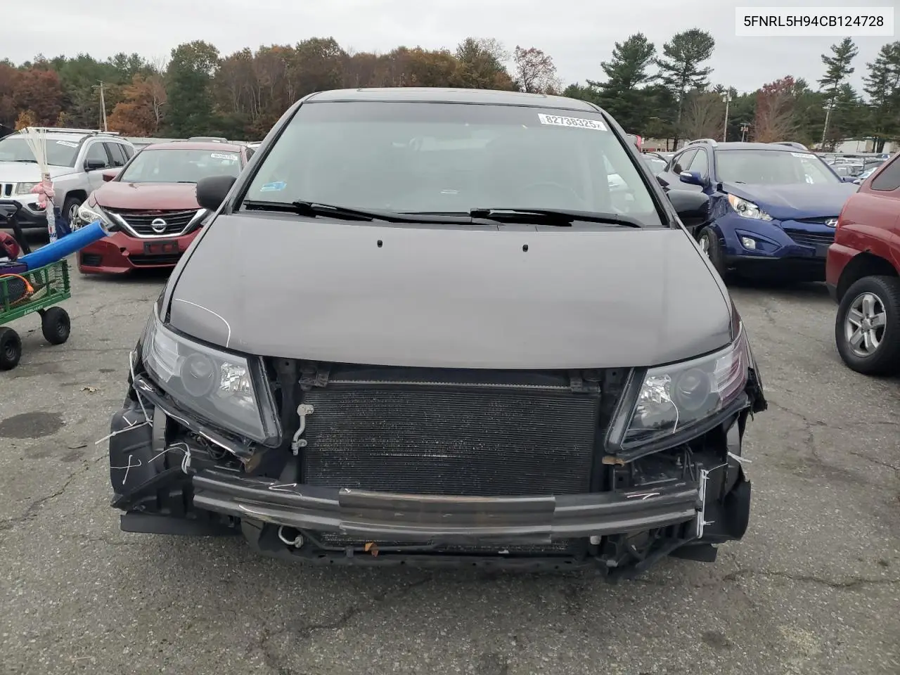 5FNRL5H94CB124728 2012 Honda Odyssey Touring
