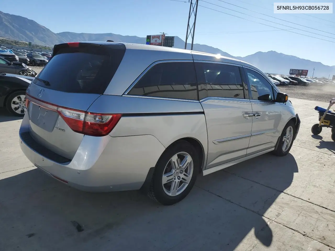 5FNRL5H93CB056728 2012 Honda Odyssey Touring