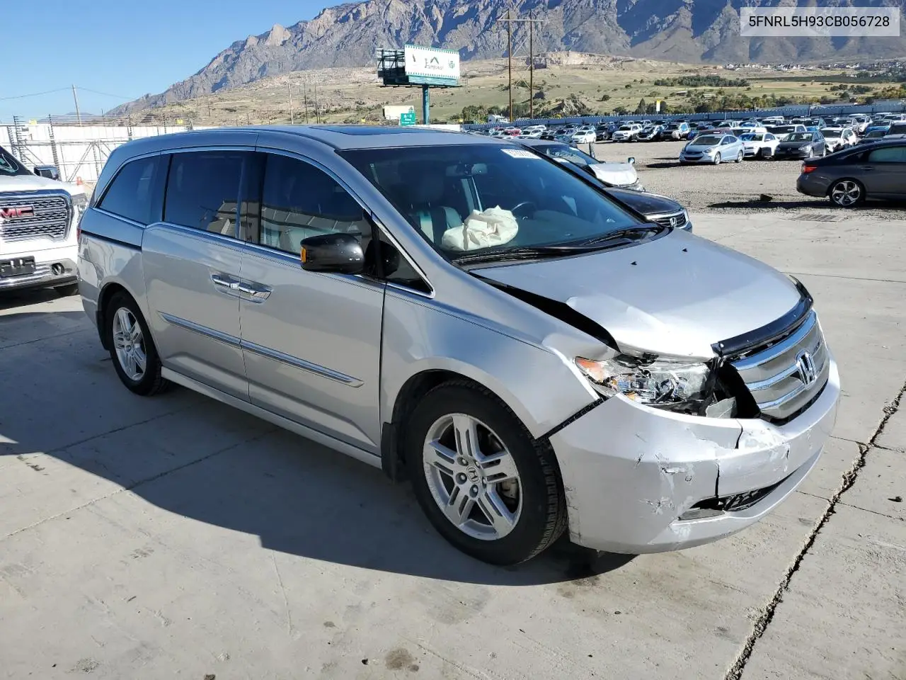 5FNRL5H93CB056728 2012 Honda Odyssey Touring