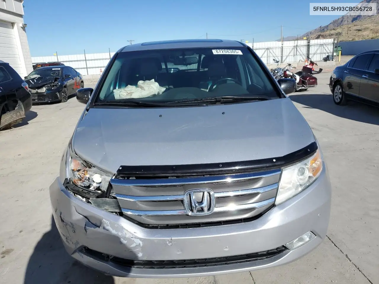 5FNRL5H93CB056728 2012 Honda Odyssey Touring