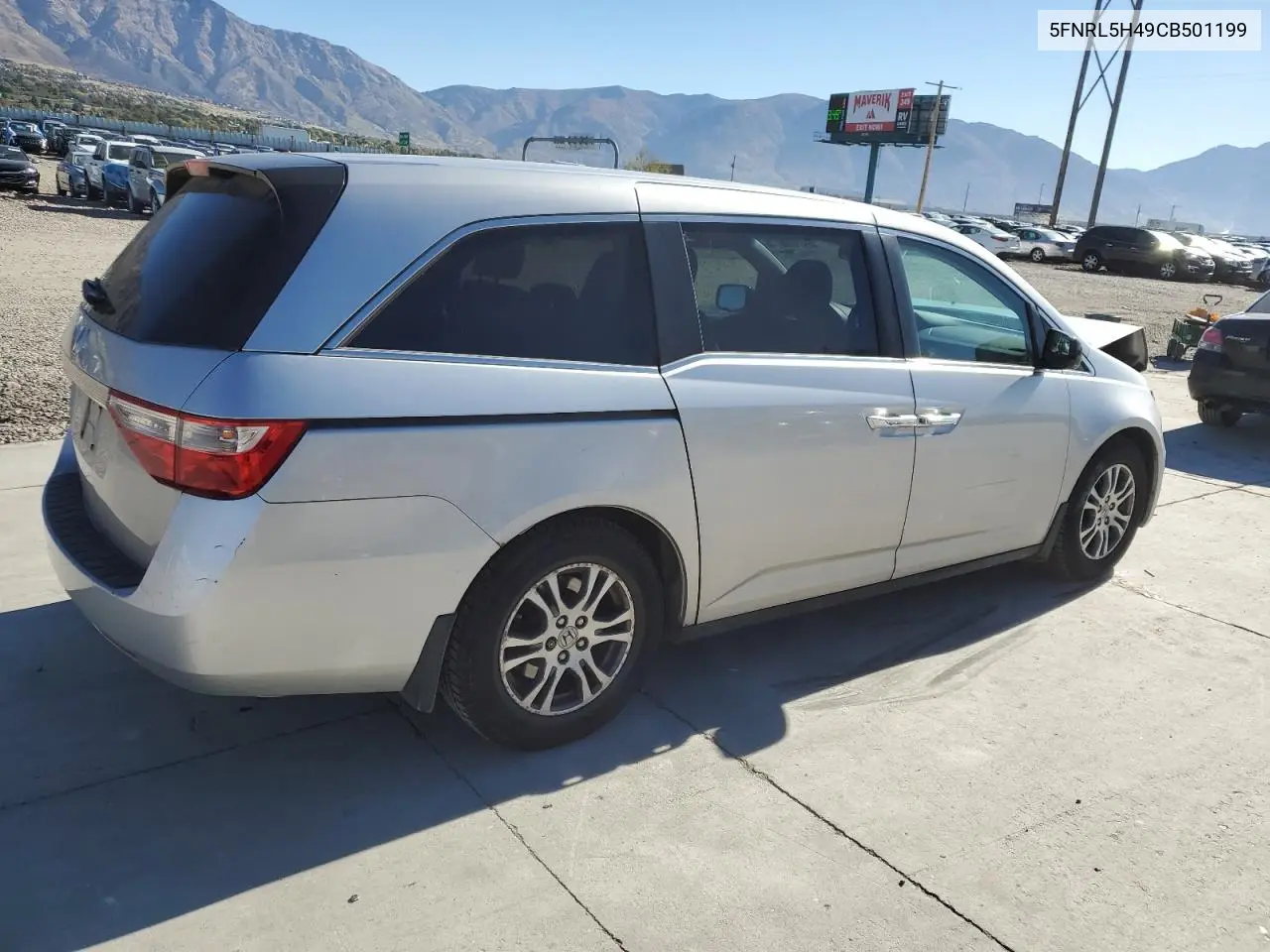 5FNRL5H49CB501199 2012 Honda Odyssey Ex