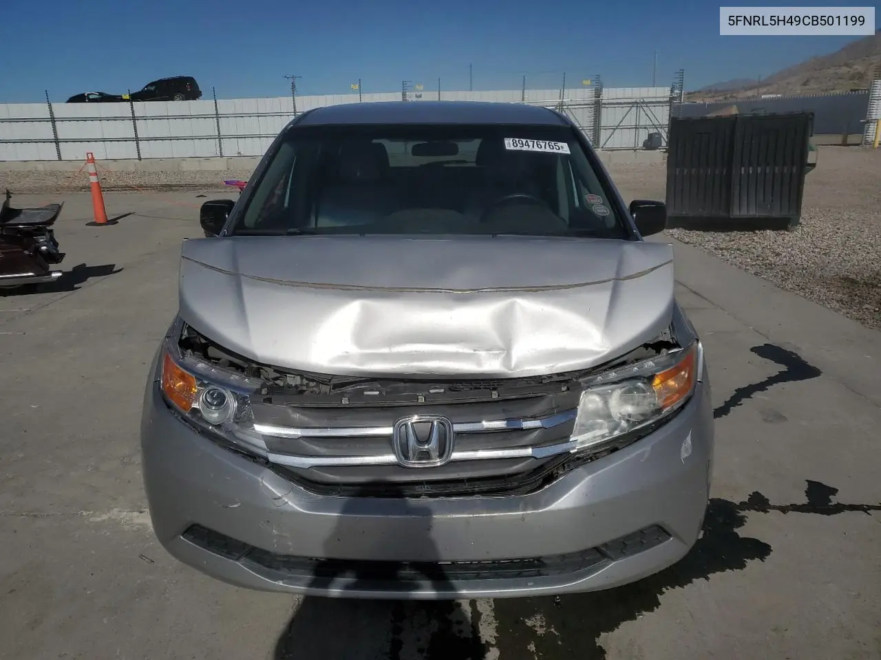 5FNRL5H49CB501199 2012 Honda Odyssey Ex