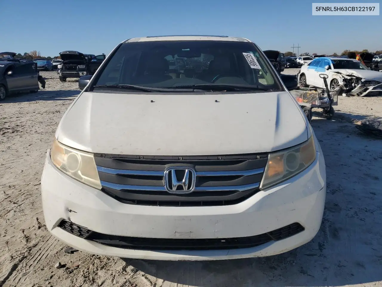 5FNRL5H63CB122197 2012 Honda Odyssey Exl