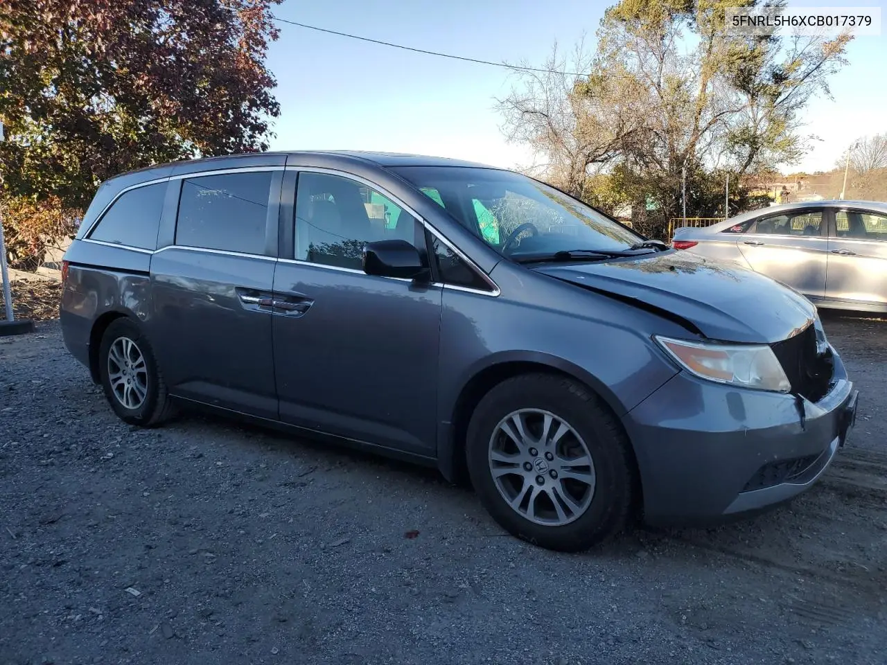 5FNRL5H6XCB017379 2012 Honda Odyssey Exl