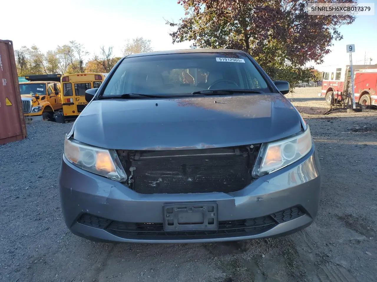 5FNRL5H6XCB017379 2012 Honda Odyssey Exl