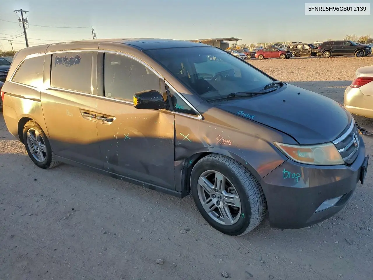 5FNRL5H96CB012139 2012 Honda Odyssey Touring