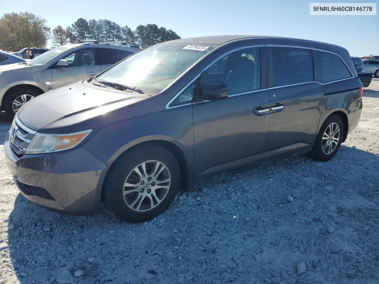 5FNRL5H60CB146778 2012 Honda Odyssey Exl
