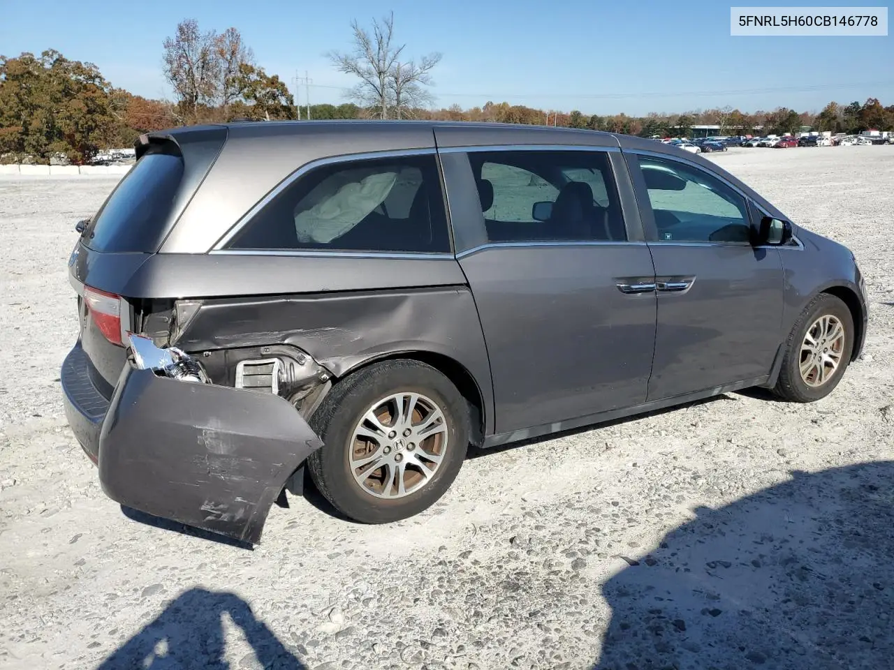 5FNRL5H60CB146778 2012 Honda Odyssey Exl