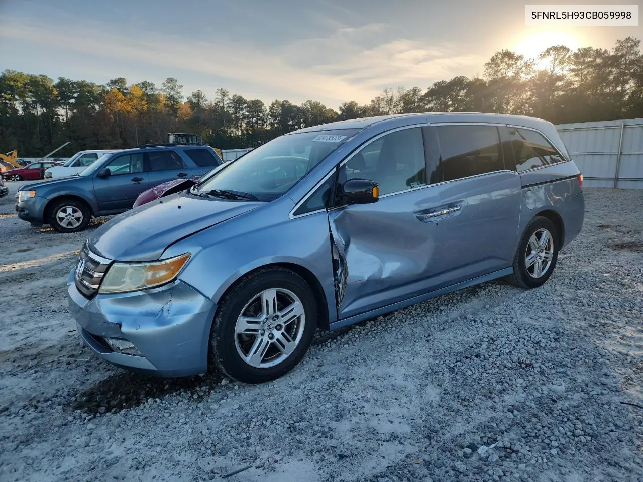 5FNRL5H93CB059998 2012 Honda Odyssey Touring