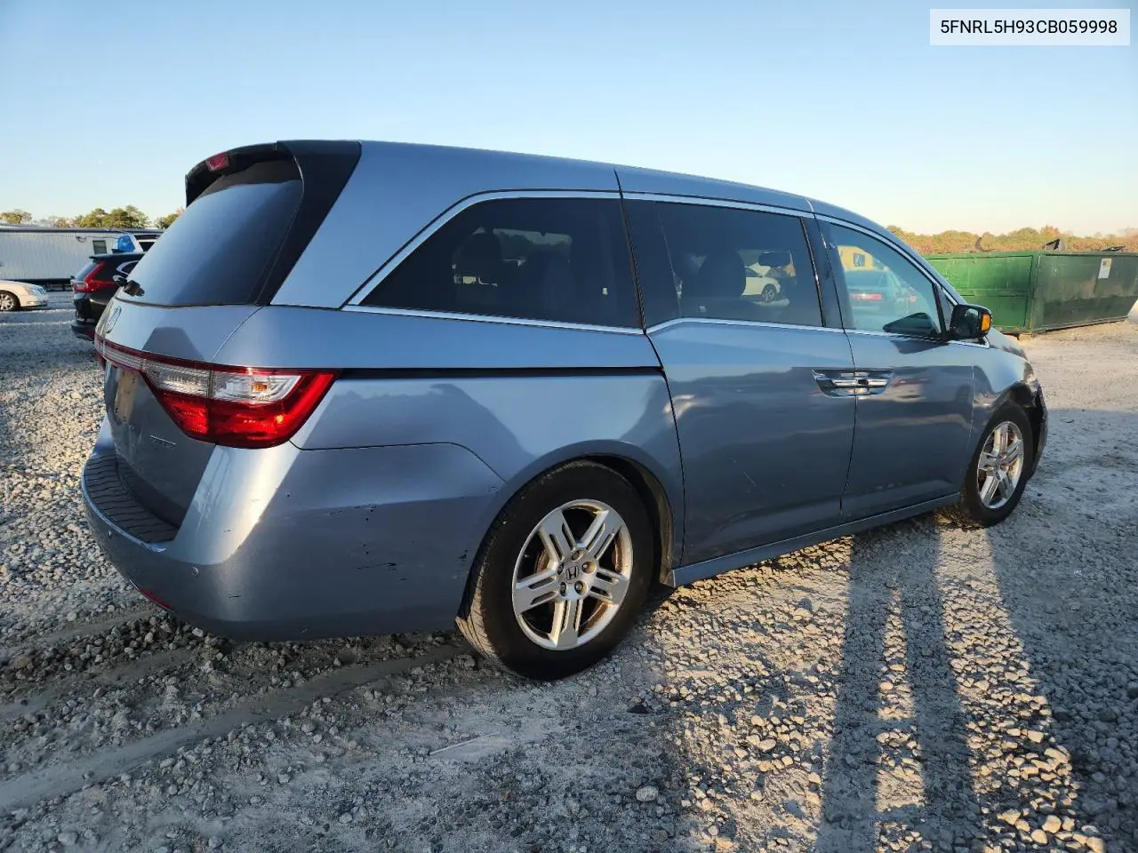 5FNRL5H93CB059998 2012 Honda Odyssey Touring