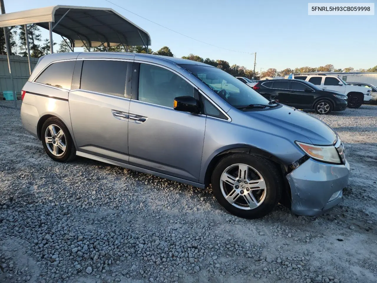 5FNRL5H93CB059998 2012 Honda Odyssey Touring