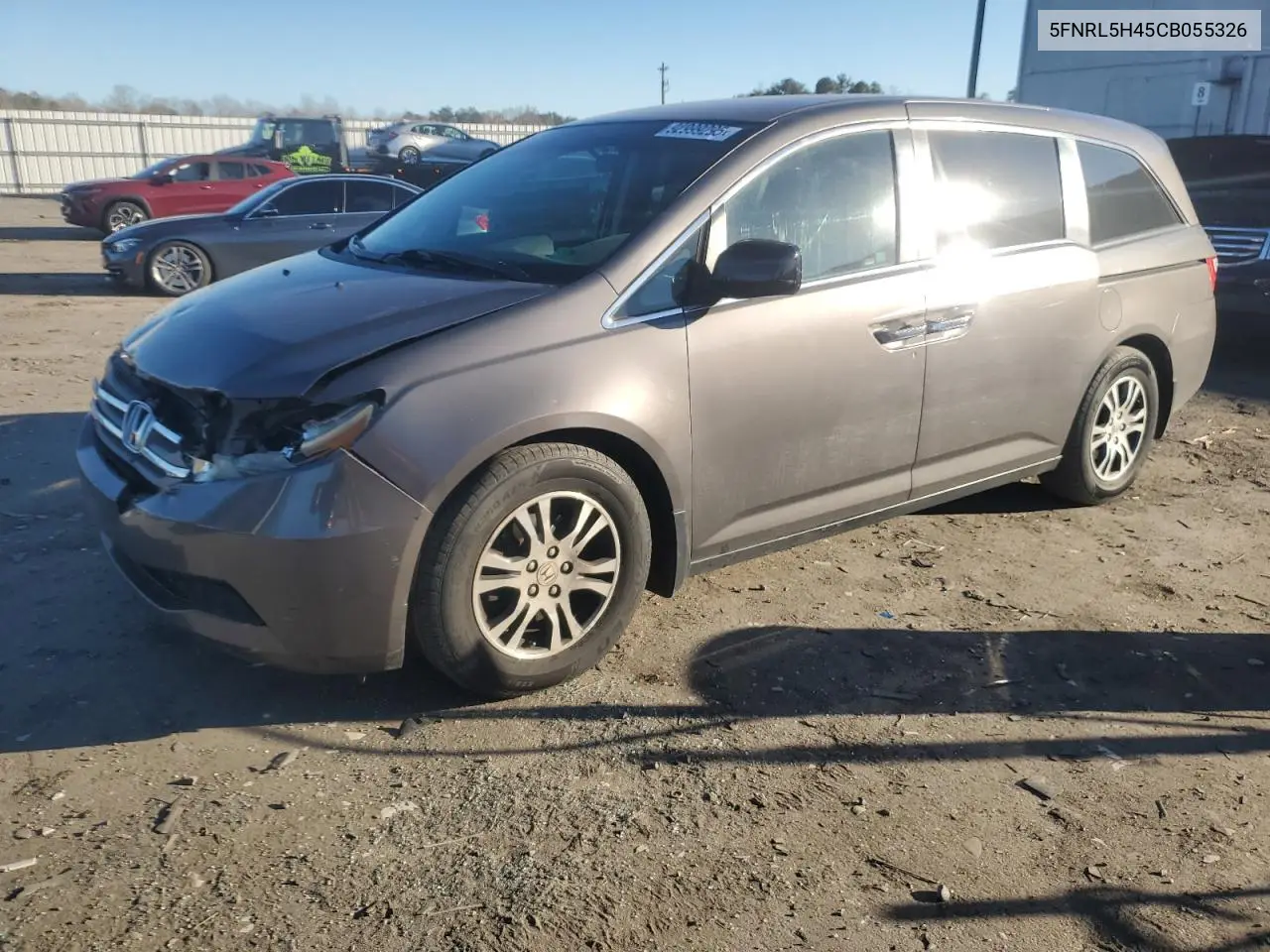 5FNRL5H45CB055326 2012 Honda Odyssey Ex