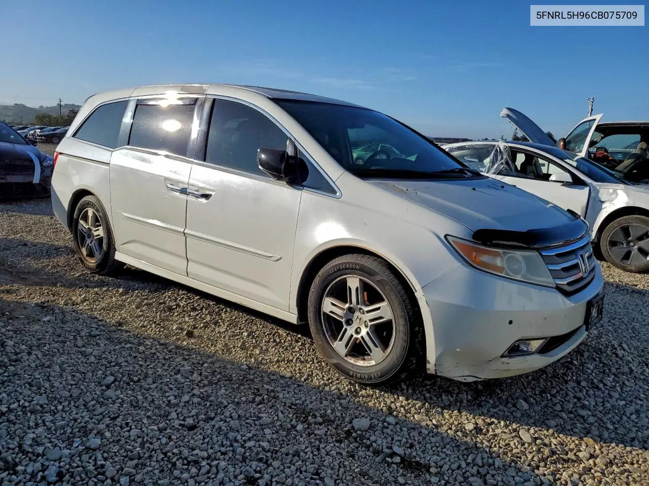 5FNRL5H96CB075709 2012 Honda Odyssey Touring