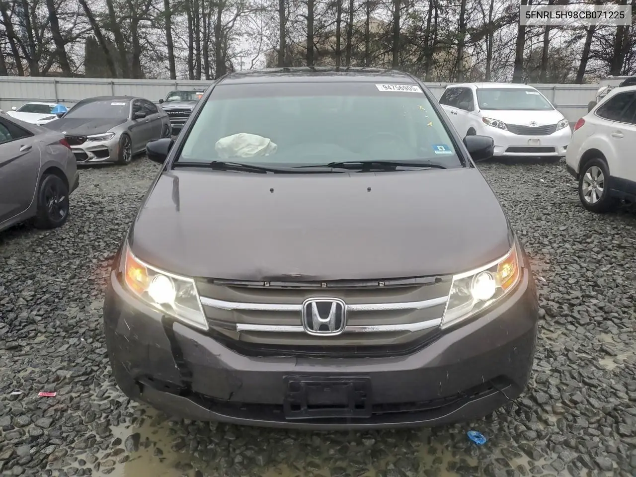 5FNRL5H98CB071225 2012 Honda Odyssey Touring