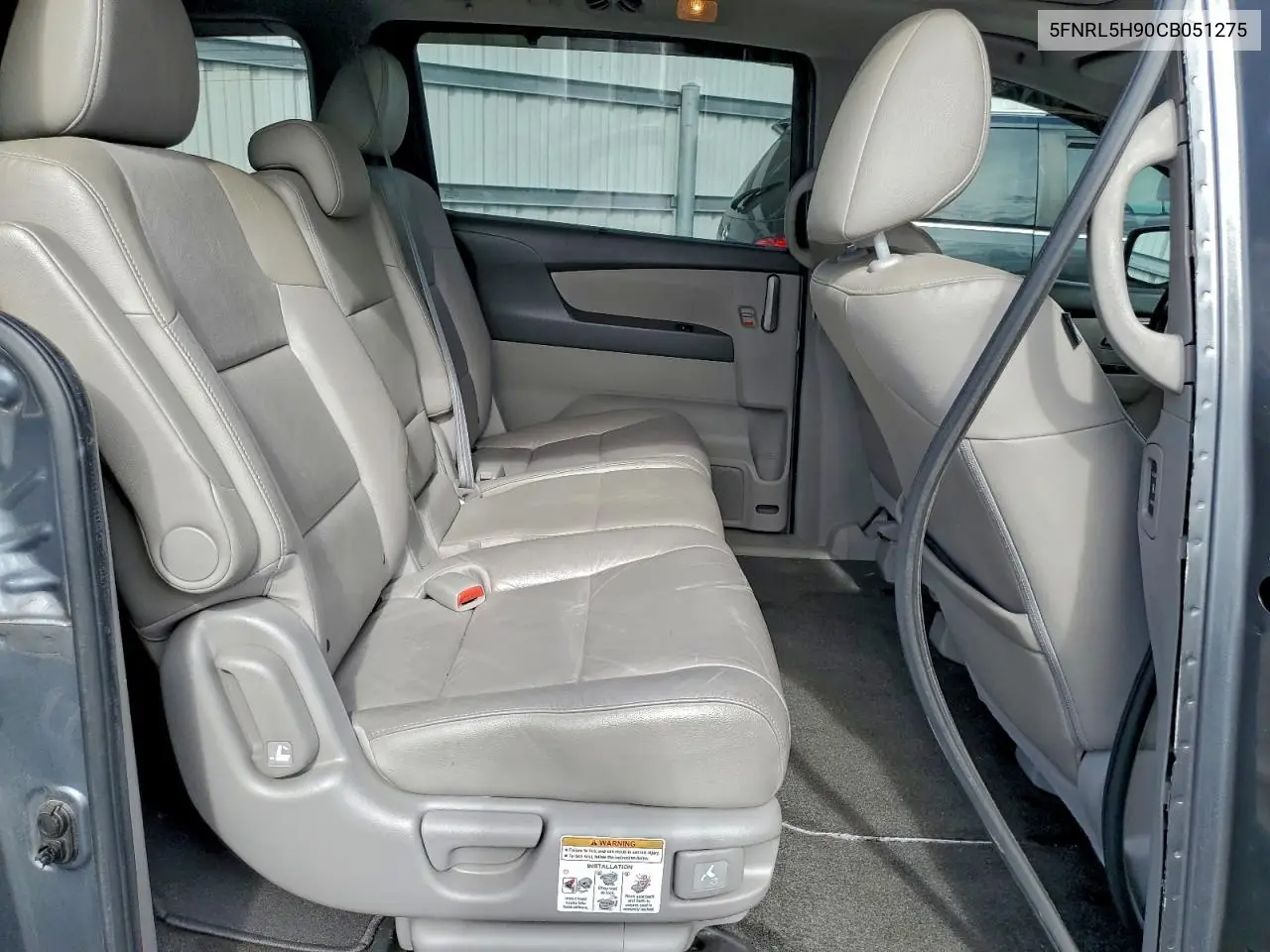 5FNRL5H90CB051275 2012 Honda Odyssey Touring