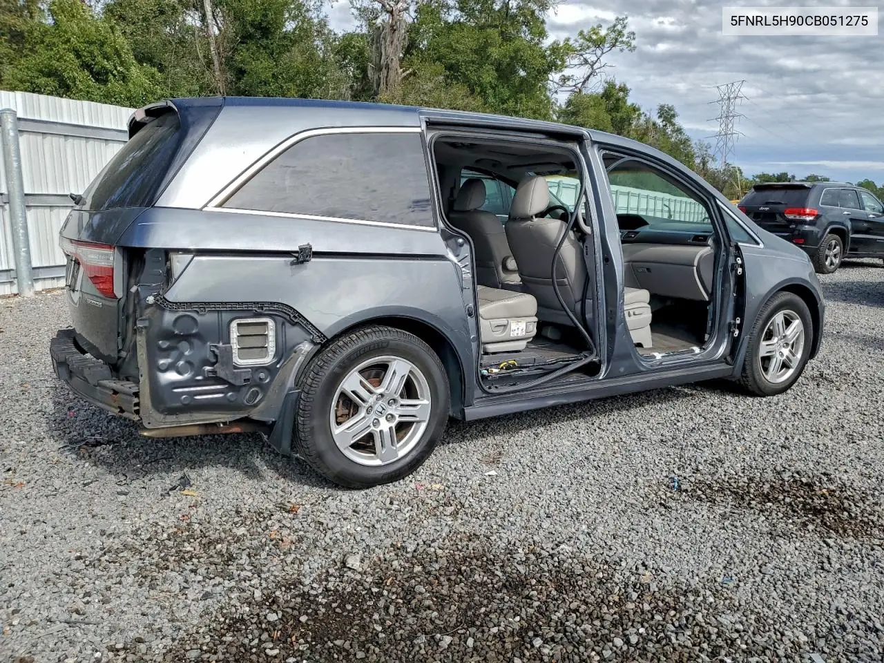 5FNRL5H90CB051275 2012 Honda Odyssey Touring