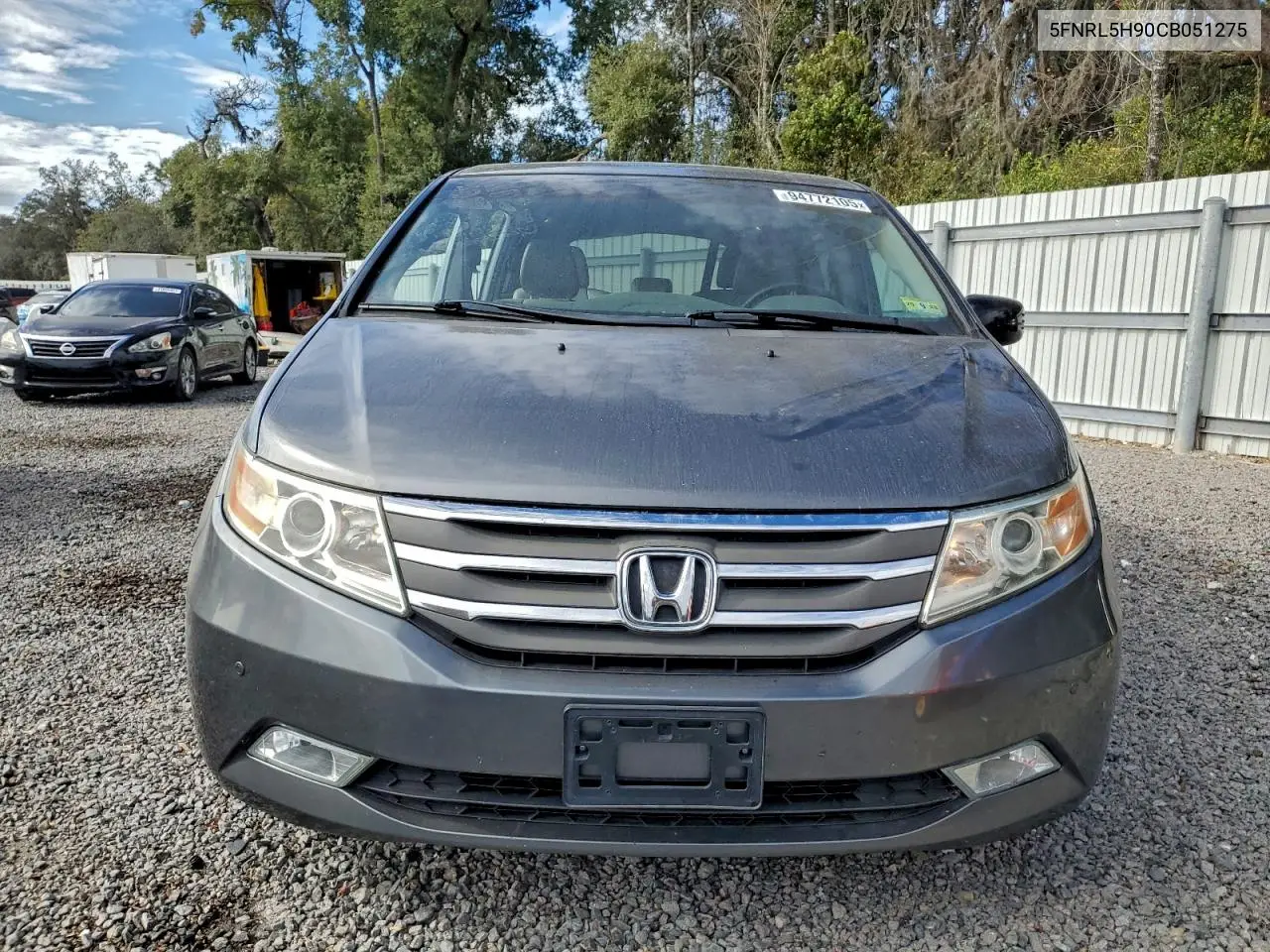 5FNRL5H90CB051275 2012 Honda Odyssey Touring