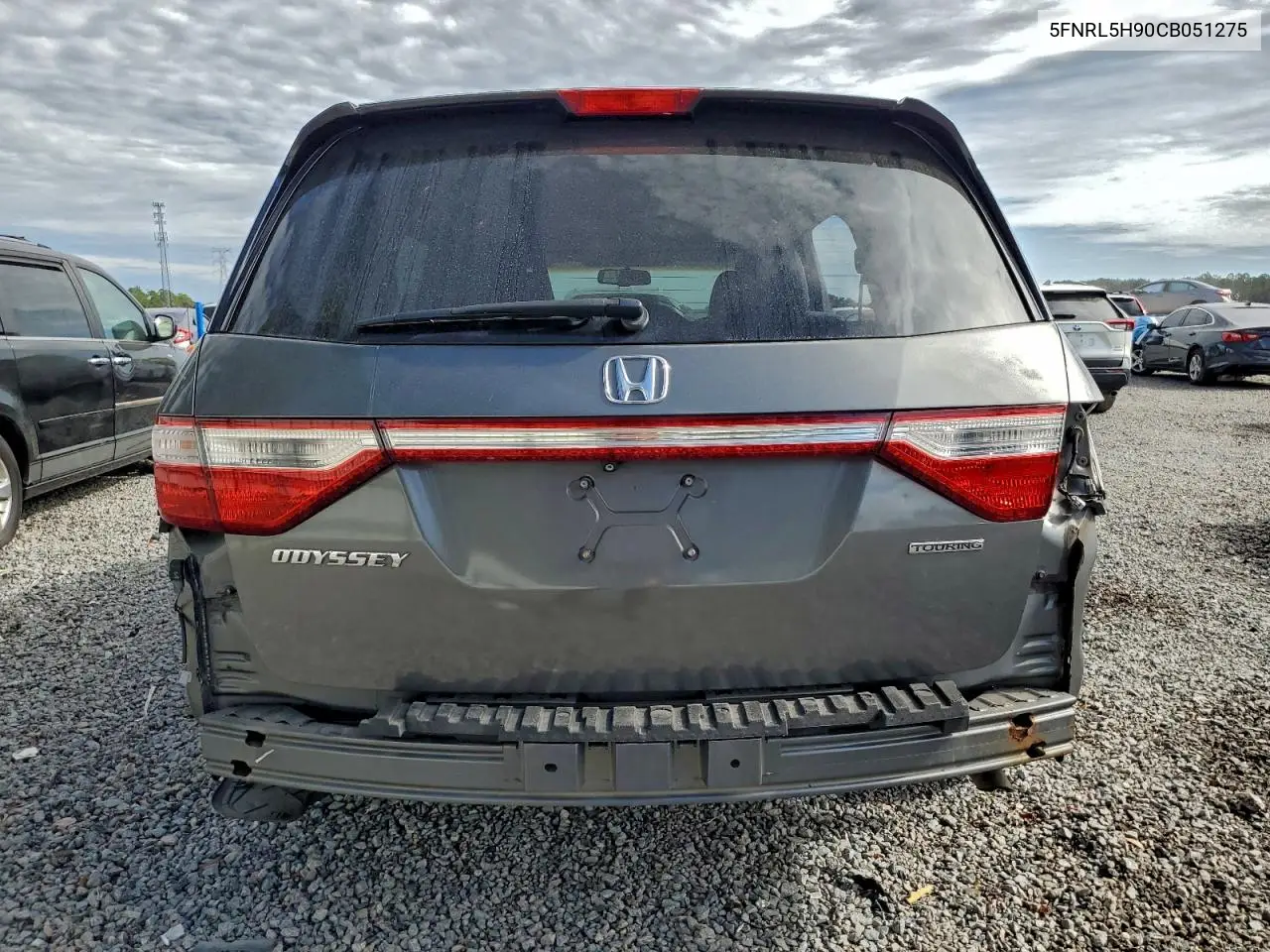 5FNRL5H90CB051275 2012 Honda Odyssey Touring