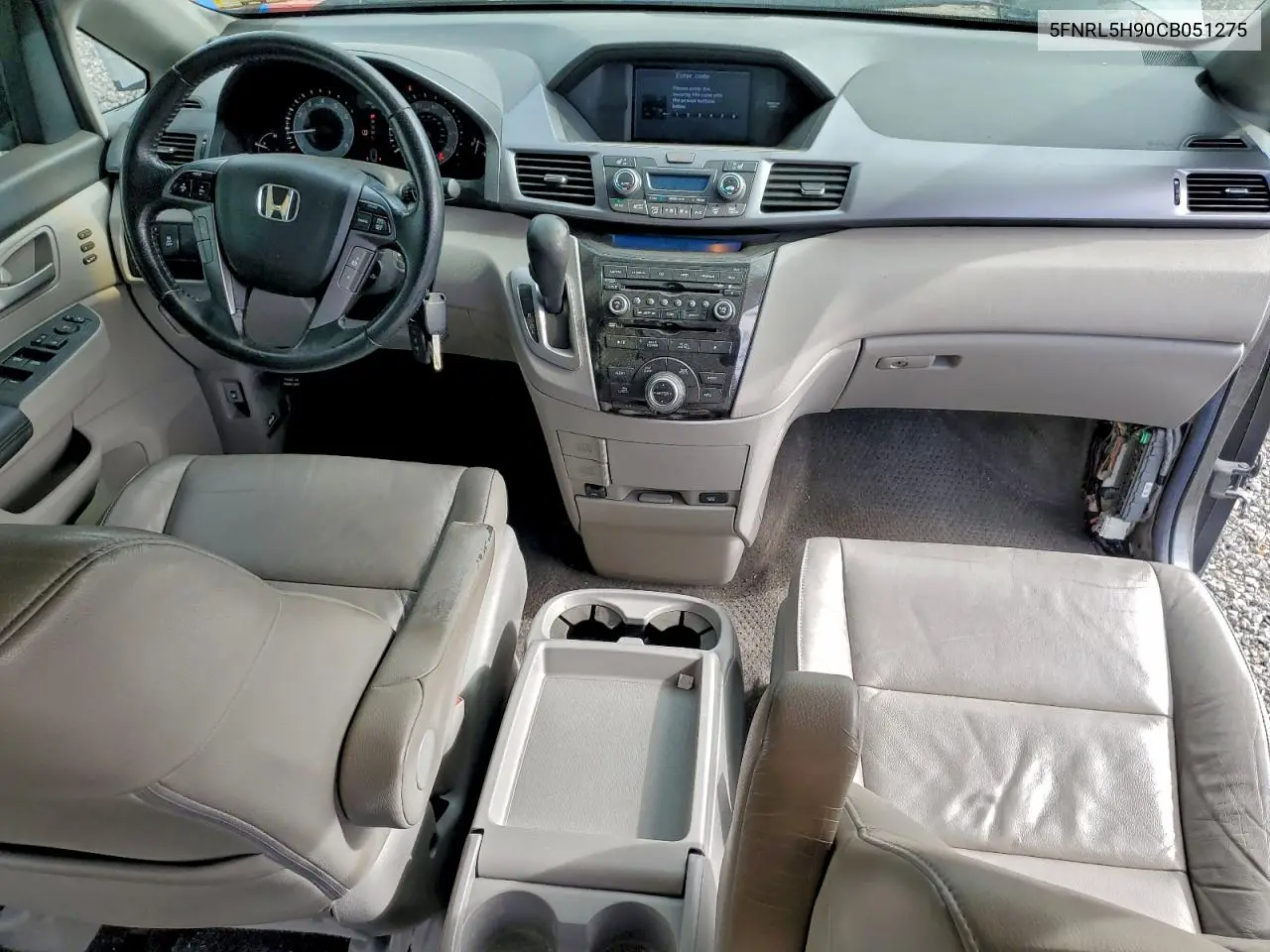 5FNRL5H90CB051275 2012 Honda Odyssey Touring