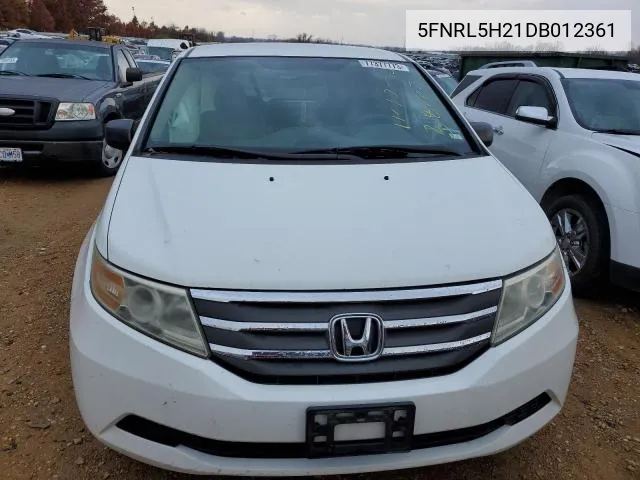 5FNRL5H21DB012361 2013 Honda Odyssey Lx