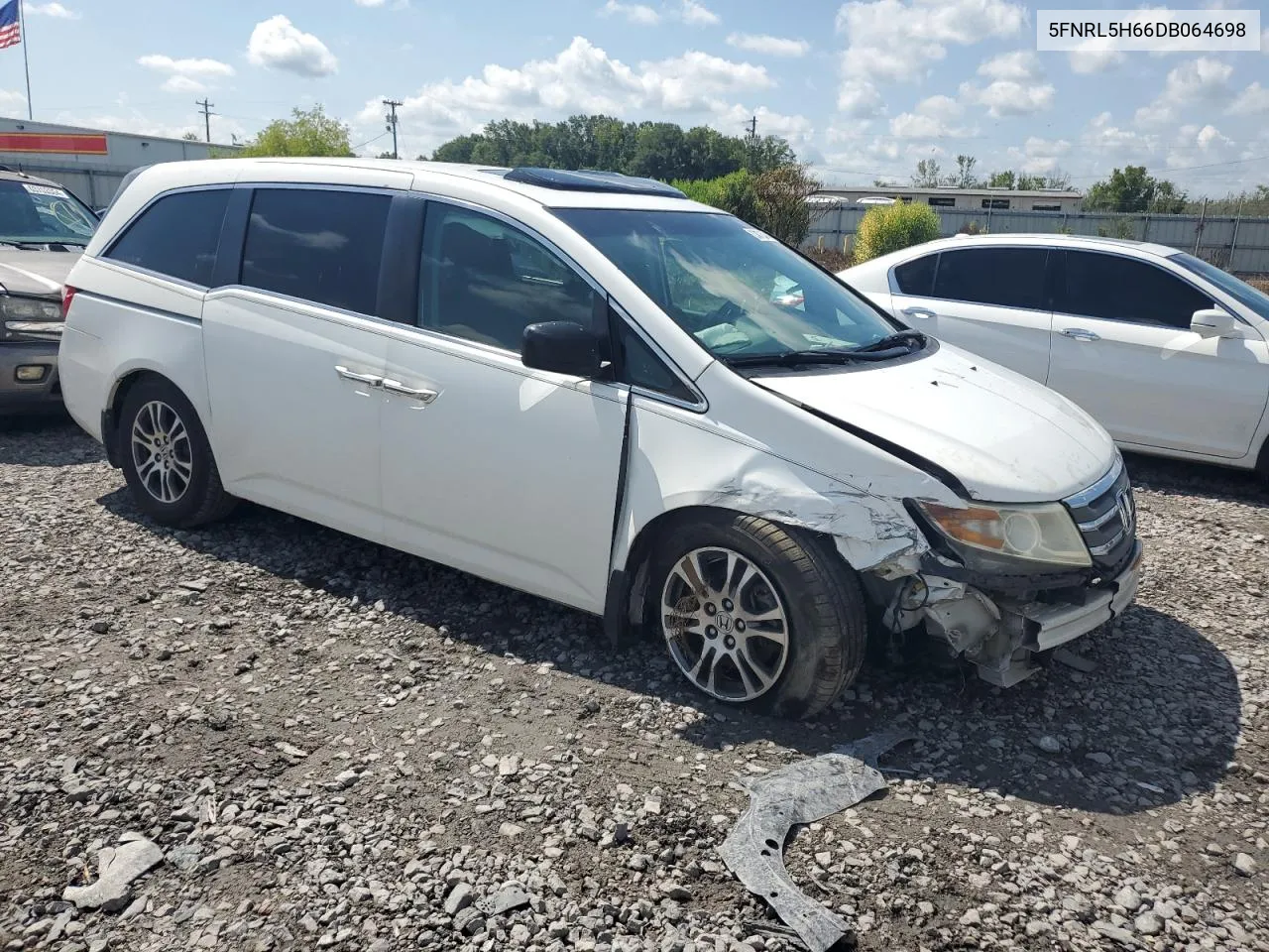 2013 Honda Odyssey Exl VIN: 5FNRL5H66DB064698 Lot: 63676494