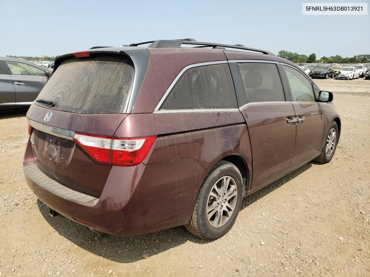 5FNRL5H63DB013921 2013 Honda Odyssey Exl